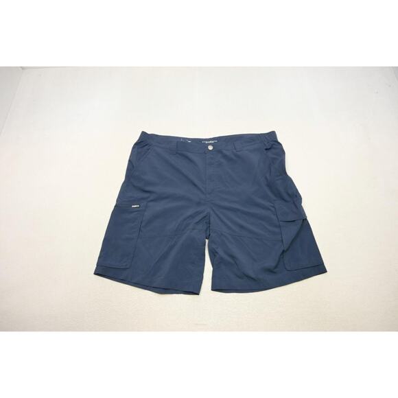 Columbia Omni-Shade Cargo Shorts Blue Fishing Hiking Camping Mens Size 42 - Picture 2 of 10